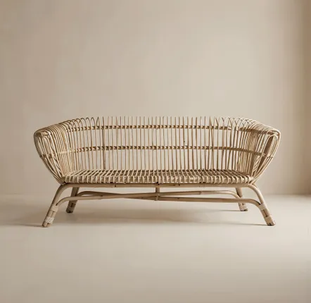 Chairs - Montreux Natural Rattan Lounge Chair - LO-FI HOUSE
