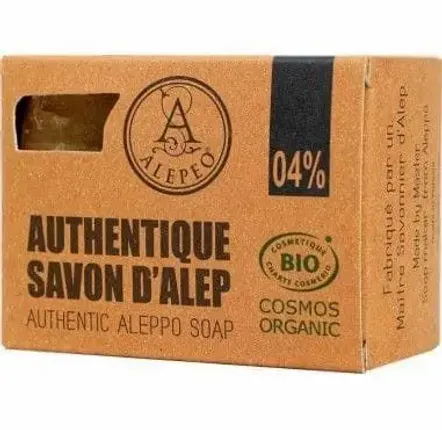 Soaps - Organic Cosmos Aleppo Soap, 4% Laurel Oil, 200g - ARABESK
