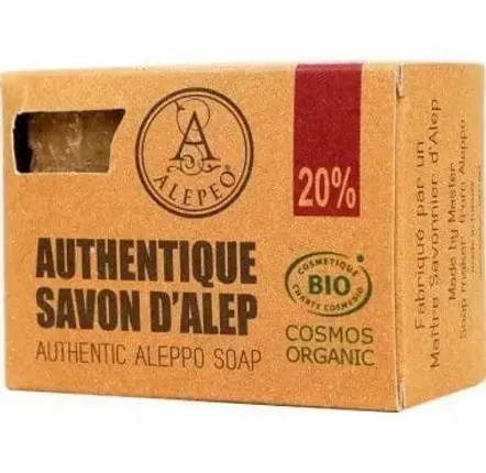 Soaps - Organic Cosmos Aleppo Soap, 20% Laurel Oil, 200g - ARABESK
