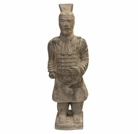 Objets de décoration - Statue Noire Guerriers avec Armure en Terracotta 26cm - ARABESK