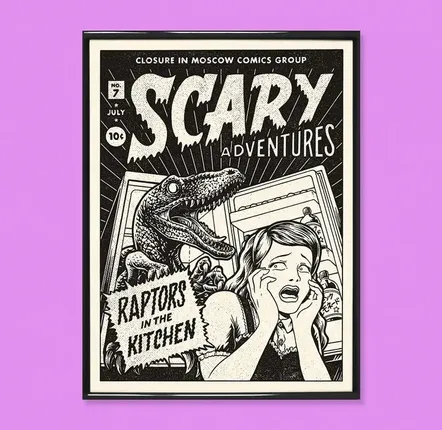 Poster - Print " Raptor” - Size 30 x 40 cm - YEAAAH! STUDIO