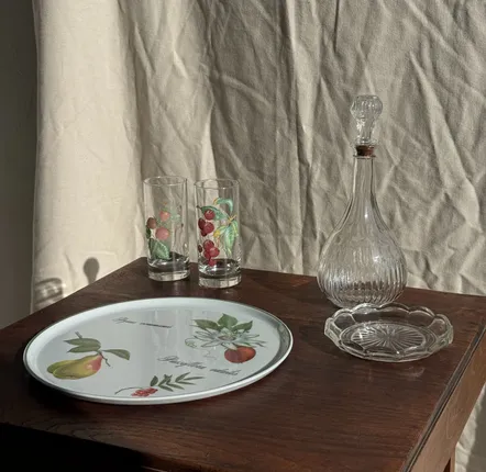 Objets de décoration - Cendrier vintage en verre moulé en forme de fleur D14 H2,5 - OFFICE OBJETS