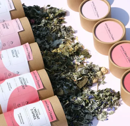 Coffee and tea - LES INSTANTS Herbal Teas - Collection of teas for feminine well-being - SAS ENTRE DEUX HAIES
