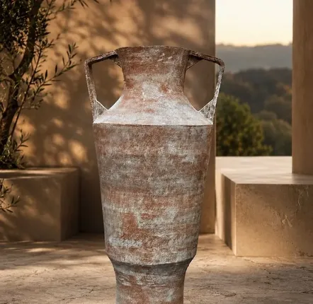 Ornaments - Monumental Amphora I — Patinated Red Clay - CERAMIC FACTORY