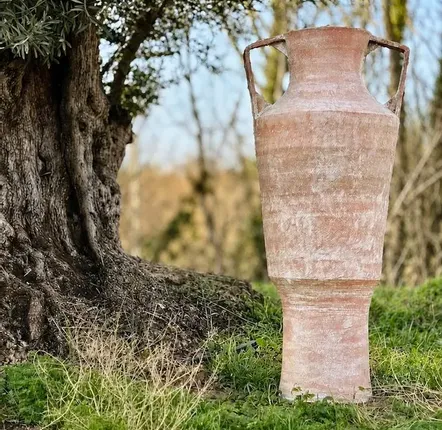 Ornaments - Monumental Amphora I — Patinated Red Clay - CERAMIC FACTORY