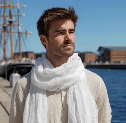 Scarves - Unisex Linen Scarf — 100% Natural Linen Unisex - 20 colors available - NORRAVILLA