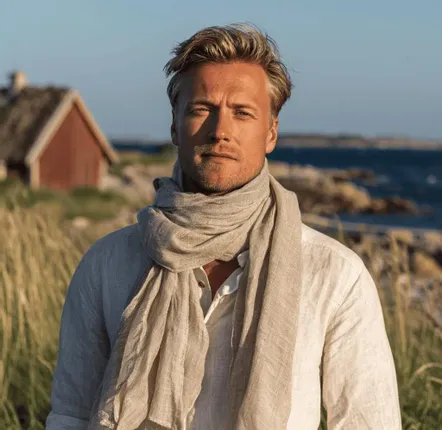 Scarves - Unisex Linen Scarf — 100% Natural Linen Unisex - 20 colors available - NORRAVILLA