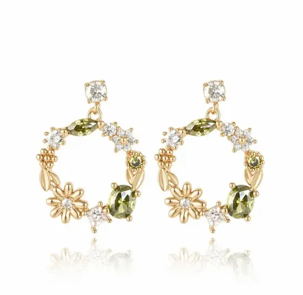 Bijoux - Collection Jardin Fleuri Peridot PL-OR 750 3MIC - ATELIER J.FB FRANCE