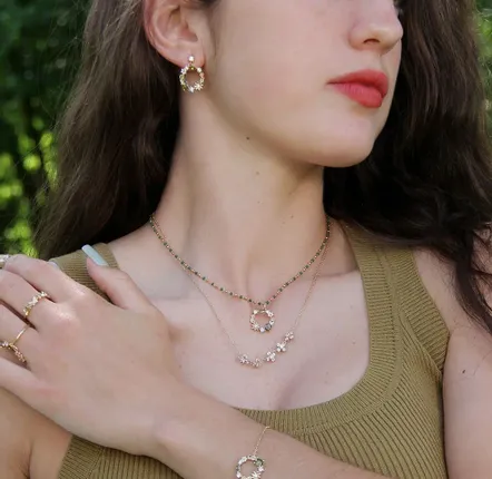 Bijoux - Collection Jardin Fleuri Peridot PL-OR 750 3MIC - ATELIER J.FB FRANCE