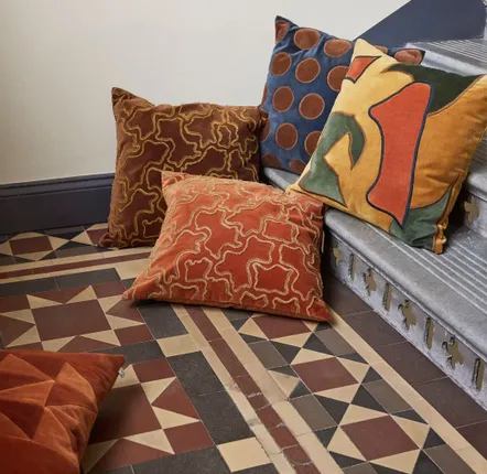 Fabric cushions - Velvet Cushions - Ganga - CHHATWAL & JONSSON