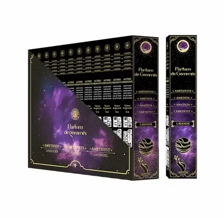 Scents - Parfum de Gemmes Lavender & Amethyst Smudge Stick Incense 20g - ARABESK