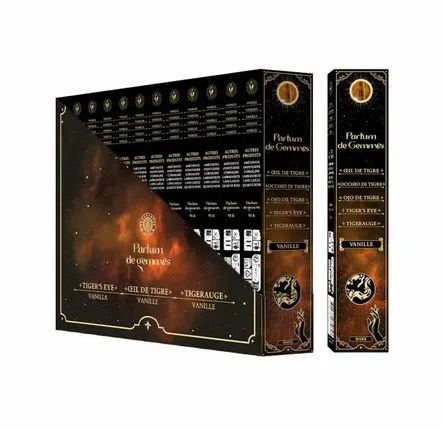 Scents - Parfum de Gemmes Vanilla & Tiger's Eye Smudge Stick Incense 20g - ARABESK