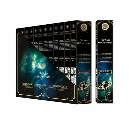 Scents - Parfum de Gemmes Patchouli & Labradorite Smudge Stick Incense 20g - ARABESK