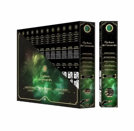 Scents - Parfum de Gemmes Jasmine & Aventurine Smudge Stick Incense 20g - ARABESK