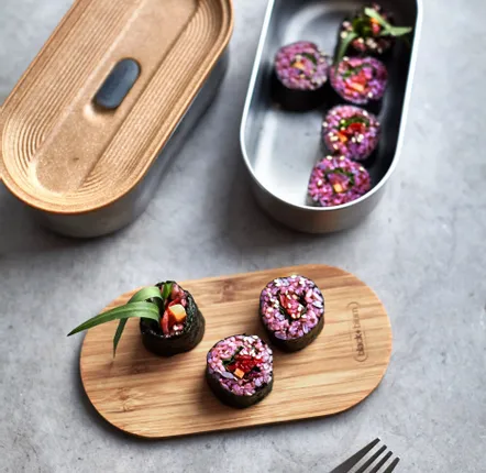 Boîtes de conservation - BLACK + BLUM Lunch Box Bento | Étanche | Micro-Ondable | 1 L | Olive - BLACK+BLUM EUROPE