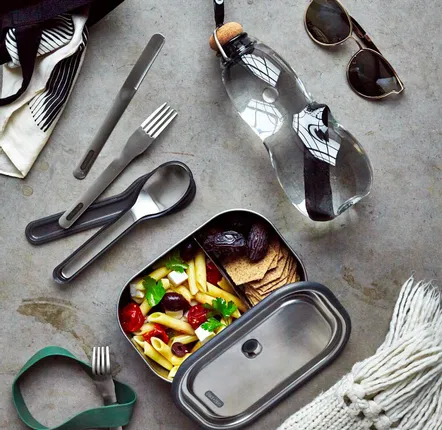 Boîtes de conservation - BLACK + BLUM Lunch Box Inox |600ml |1 L | - BLACK+BLUM EUROPE