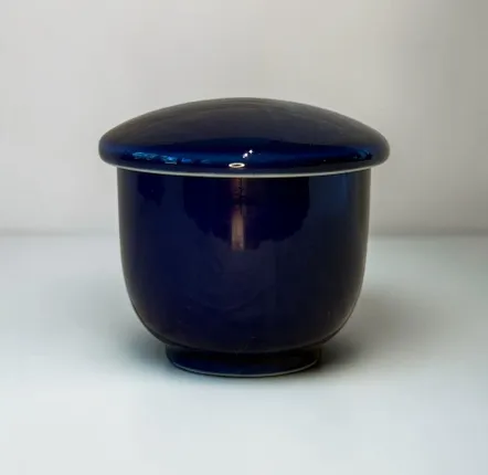 Mugs - Arita Porcelain, Chawan Mushi Cup with Lid – Ruri Collection - JOHN MAC CERAMICS