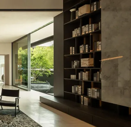 Bookshelves - FloortoCeiling Bookcase & Display Cabinet - M77