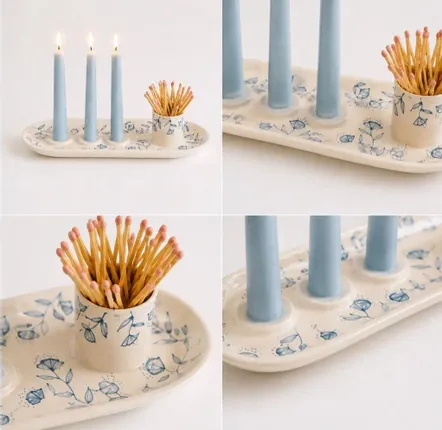 Decorative objects - Niloofar Blossom table candle holder - DASTHAA
