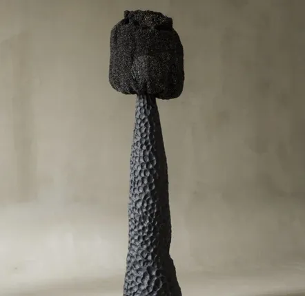 Floor lamps - NOIR MOKH Sculptural Floor lamp - GALERIE SANA MOREAU