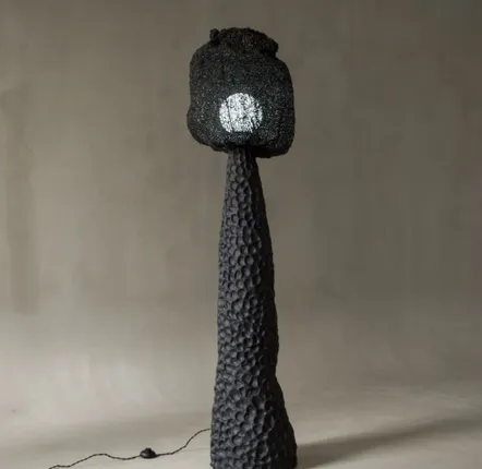 Floor lamps - NOIR MOKH Sculptural Floor lamp - GALERIE SANA MOREAU