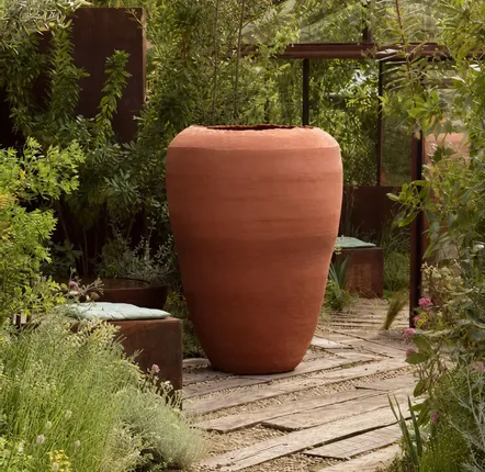 Pots de fleurs - KIATHOS – VASE MONUMENTAL EN TERRE CUITE - CERAMIC FACTORY