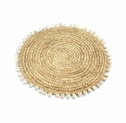 Sets de table - Le Raffia Shell Dessous de Plat - BAZAR BIZAR LIVING
