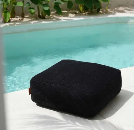 Ottomans - The Comfy Pouffe - Black - BAZAR BIZAR LIVING