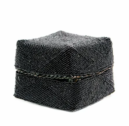Coffrets et boîtes - Le Panier Perlé - Noir - L - BAZAR BIZAR LIVING