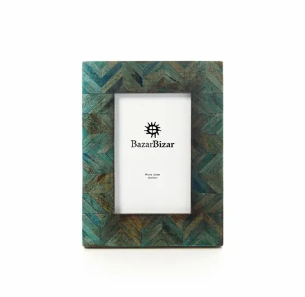 Cadres - Le Cadre Drift Bleu Mosaic - 10x15 - BAZAR BIZAR LIVING