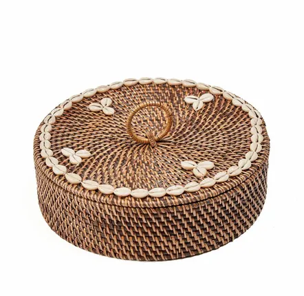 Coffrets et boîtes - Le Panier à Compartiments En Rotin - Marron Naturel - BAZAR BIZAR LIVING