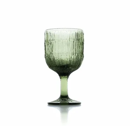 Verres - Le Verre À Vin Moss Ripple - Vert - BAZAR BIZAR LIVING