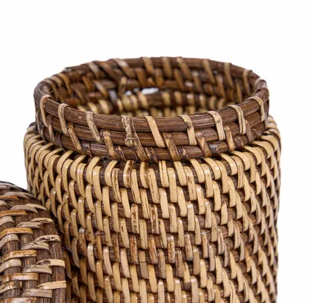 Coffrets et boîtes - La Boîte en Rotin - Brun Naturel - BAZAR BIZAR LIVING