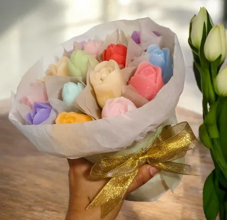 Bougies - Bouquet de Tulipes en Cire Artisanale - WIRAWIRI