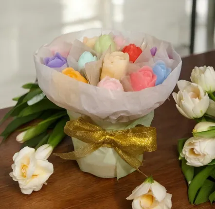 Bougies - Bouquet de Tulipes en Cire Artisanale - WIRAWIRI