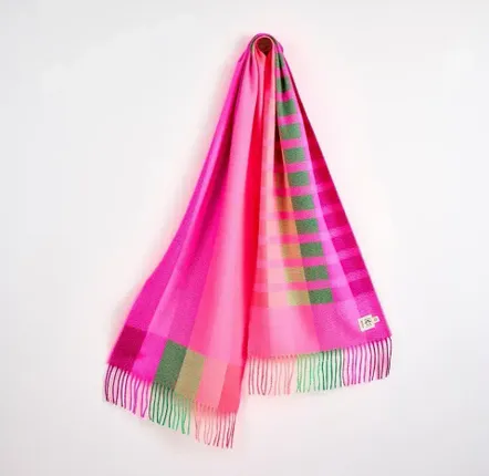 Foulards et écharpes - Oh My My Neon Stripe Wide Merino Scarf - AVOCA