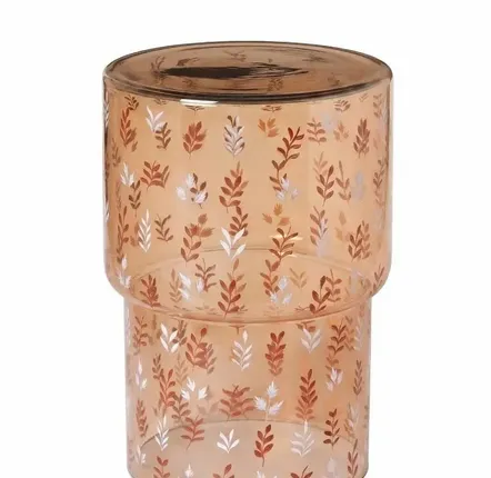 Autres tables  - Table d'appoint ambre peinte à la main Automne - CHEHOMA