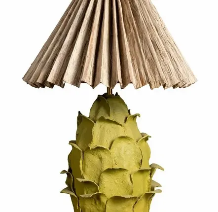 Lampes à poser - Lampe anis et A/J plissé Artyso - CHEHOMA