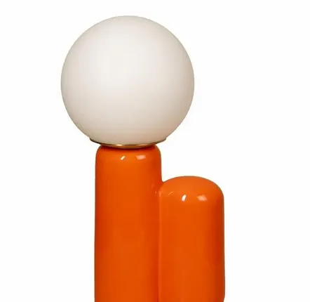 Lampes à poser - Lampe céramique orange Dobla - CHEHOMA