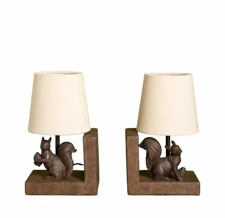 Lampes à poser - Serre-livres lampes écureuils - CHEHOMA