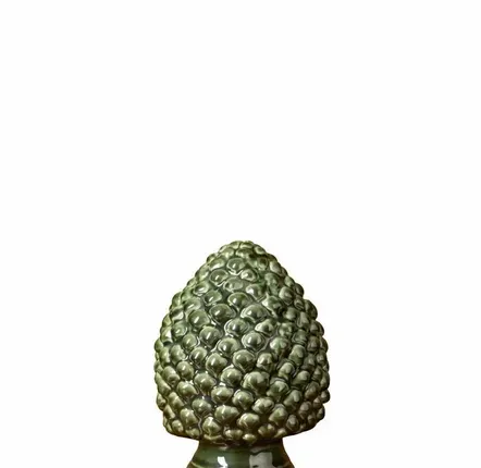 Sculptures, statuettes et miniatures - Petit artichaut céramique verte sur pied - CHEHOMA