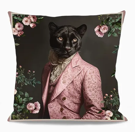 Coussins textile - PANTHÈRE NOIRE - LA LIGNE 29