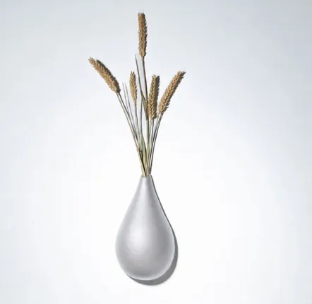 Accessoires de déco extérieure - GOUTTE DE TERRE (soliflore pour fleurs séchées) - MONOCHROMIC CERAMIC