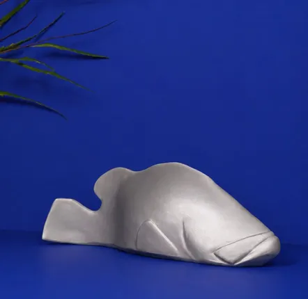 Accessoires de déco extérieure - MARIUS Poisson Mérou en céramique - MONOCHROMIC CERAMIC