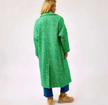 Prêt-à-porter - Oh My My Emerald Donegal Wool & Mohair Coat - AVOCA