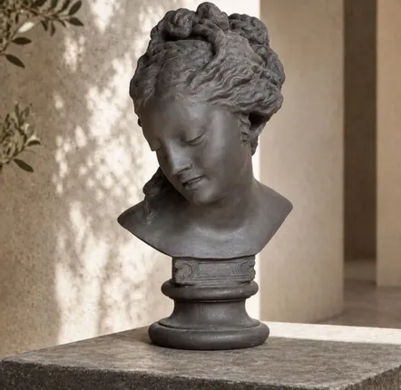 Accessoires de déco extérieure - APHRODITE III – Buste sculptural en céramique contemporaine - CERAMIC FACTORY
