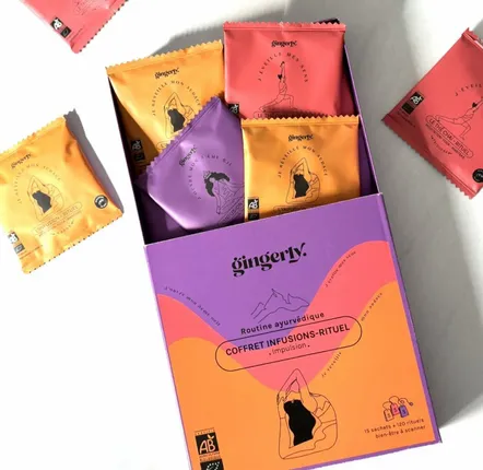Senteurs - COFFRET Cadeau Tisanes Routine Impulsion - GINGERLY