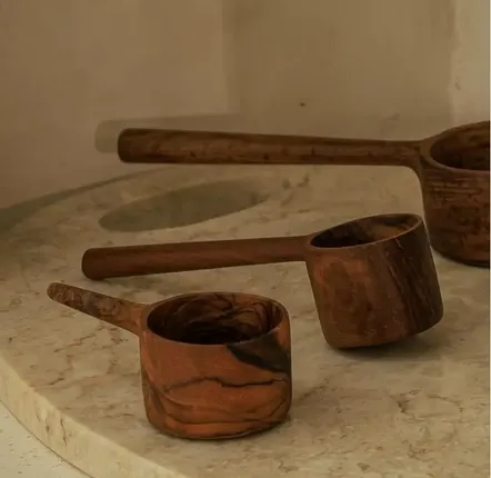 Couverts & ustensiles de cuisine - Cuillère doseuse en bois de teck massif - DESIGN TRIP