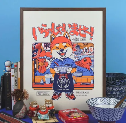 Affiches - Affiche "Irasshaimase" - 50x70 cm, 30x40 cm ou A4 - YEAAAH! STUDIO