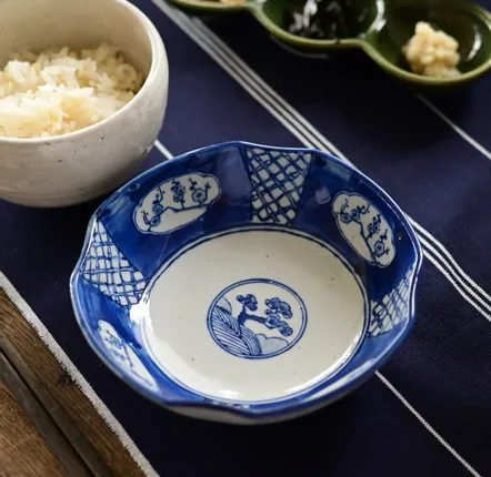Platter and bowls - Shochikubai bowl - MARUMITSU POTERIE